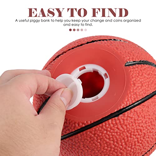 Zerodeko 1Pc Cofrinho De Basquete Para Meninos Banco De Moedas Tema De Esportes De Basquete À Prova