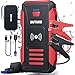 BuTure Avviatore Emergenza per Auto 3000A 24800mAh, Avviatore Batteria Auto con Caricatore Wireless, Booster Avviamento Auto Portatile (Tutto Gas o 8.0L Diesel) con Power Bank e Torcia LED