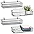 Wetheny Farmhouse Décor Metal Wire Organizer Storage Basket Bin(4 Pack)-Toilet Paper Storage-Organization and Storage for Bedroom, Bathroom, Kitchen Cabinets, Pantry, Laundry Room, Garage (Black)