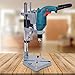 Universal Drill Press Stand, Adjustable Bench Clamp Drill Press Floor Stand with Aluminum Base, Portable Hand Drill Workstation Bench Clamp Tool, Workbench Repair Holder for Drilling Collet Workshop