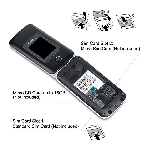 Telefono-Movil-para-Mayores-Teclas-Grandes-con-Tapa-Pantalla-de-28-18-Pulgadas-Tecla-de-Emergencia-Boton-SOS-Camara-Facil-de-Usar-para-Ancianos-Ukuu-gsm-Telefono-Movil-Negro