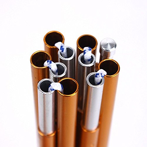 KangTeer Aluminum Rod Tent Pole 2 Pack 3.6m/142inch Alloy Bar Tent Pole Accessories Building Supporting Rod Pole Awning Frames Kit For Hiking Camping