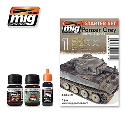 Ammo Mig Panzer Grey Starter Weathering Set