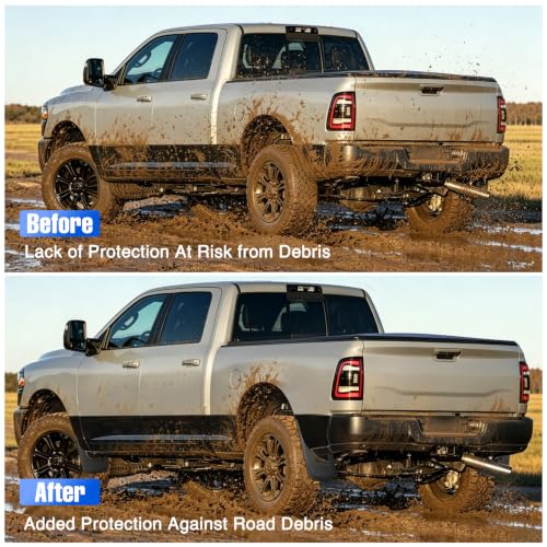 Image of Nilight Mud Flaps Splash Guards for Ram 2500 & Ram 3500 SRW 2019-2026