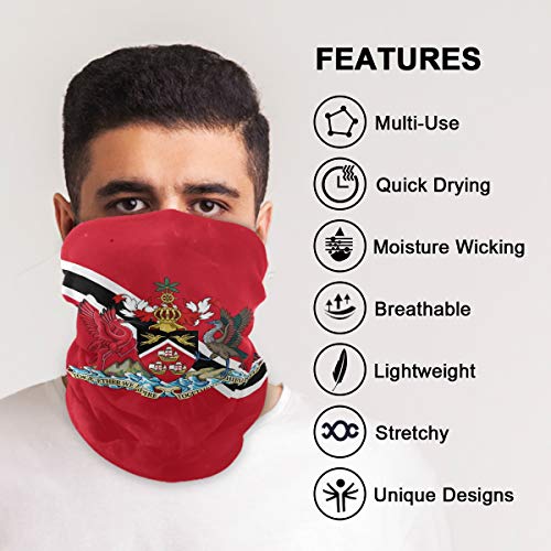 Image of Men Women Bandanas Neck Gaiter Headwrap Balaclava | Seamless Face Cover Scarf Neck Warmer Breathable Headwear for Hiking Cycling