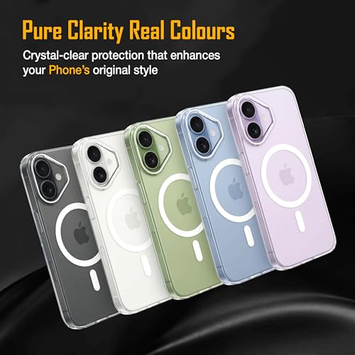 Image of Zapcase Back Case for iPhone 17 | Slim Lifetime Anti-Yellow Crystal-Clear Cover with Elevated Camera Protection & MagSafe Compatibility | Premium German Polycarbonate | Shockproof | Clear