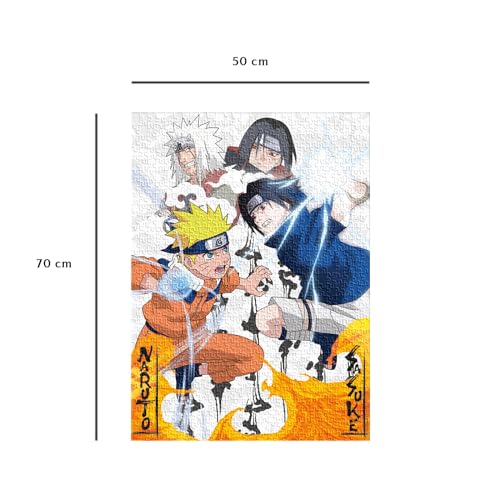 Puzzle 1000 pièces : Naruto vs Sasuke Ravensburger Nathan - vue 6