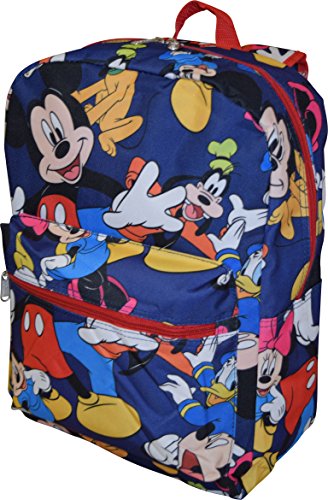 Disney Junior per bambino, motivo: Mickey Mouse Friends & 40,64 cm (16")-Zaino per la scuola con tasca per PC portatile
