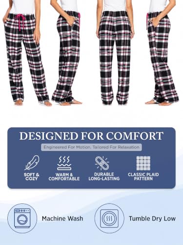 Image of Ashford & Brooks Women's Super Soft Flannel Plaid Pajama Sleep Pants