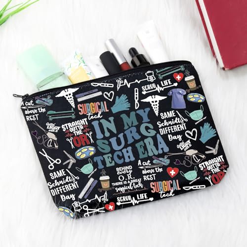 Surgical Tech Gift Surgery Nurse Doctor Gift in My Surg Tech Makeup Bag Gift for Surgical Technologist Surgeon (Surg Tech Era BLK EU) - Image 4