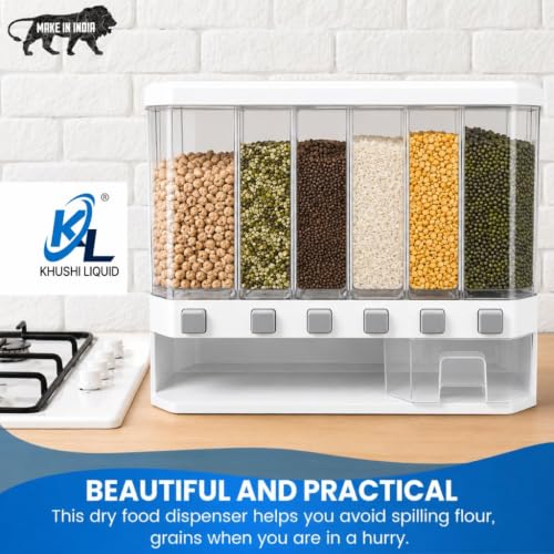 VIKEYHOME 6-Grid Round Food Dispenser W - Image 4