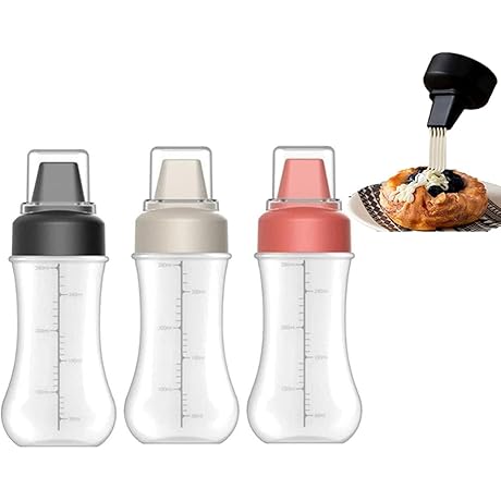5-hole Squeeze Bottles for Sauces Condiments & Dressings