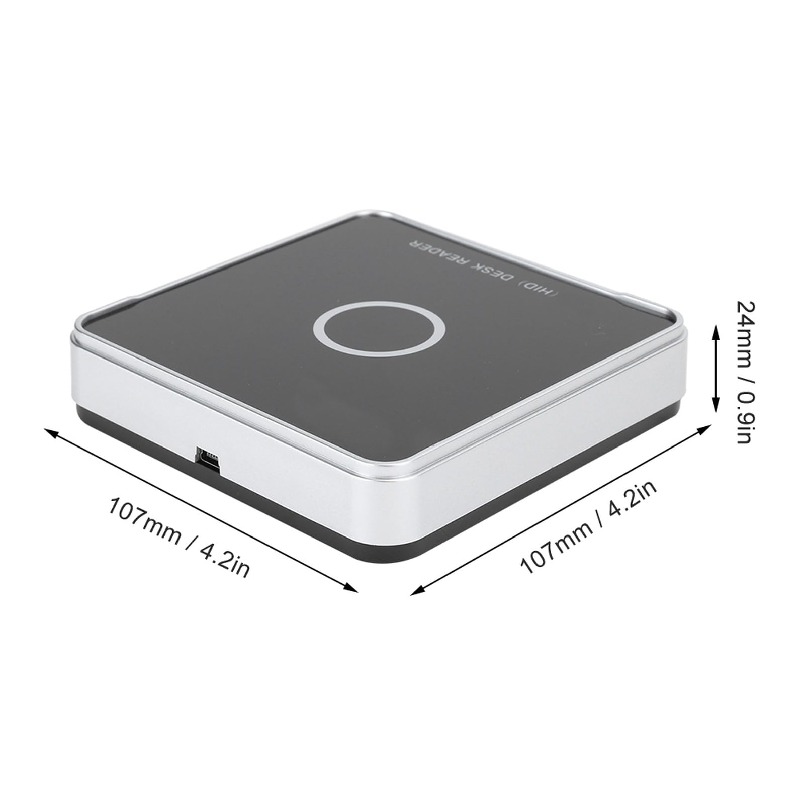 Capteur de proximité sans Connexion Zenithaur, Lecteur de Carte UHF RFID USB Desktop Reader Writer 902-928MHz, construit - en Buzzer, Compatible avec ISO18000-6C, ISO18000-6B