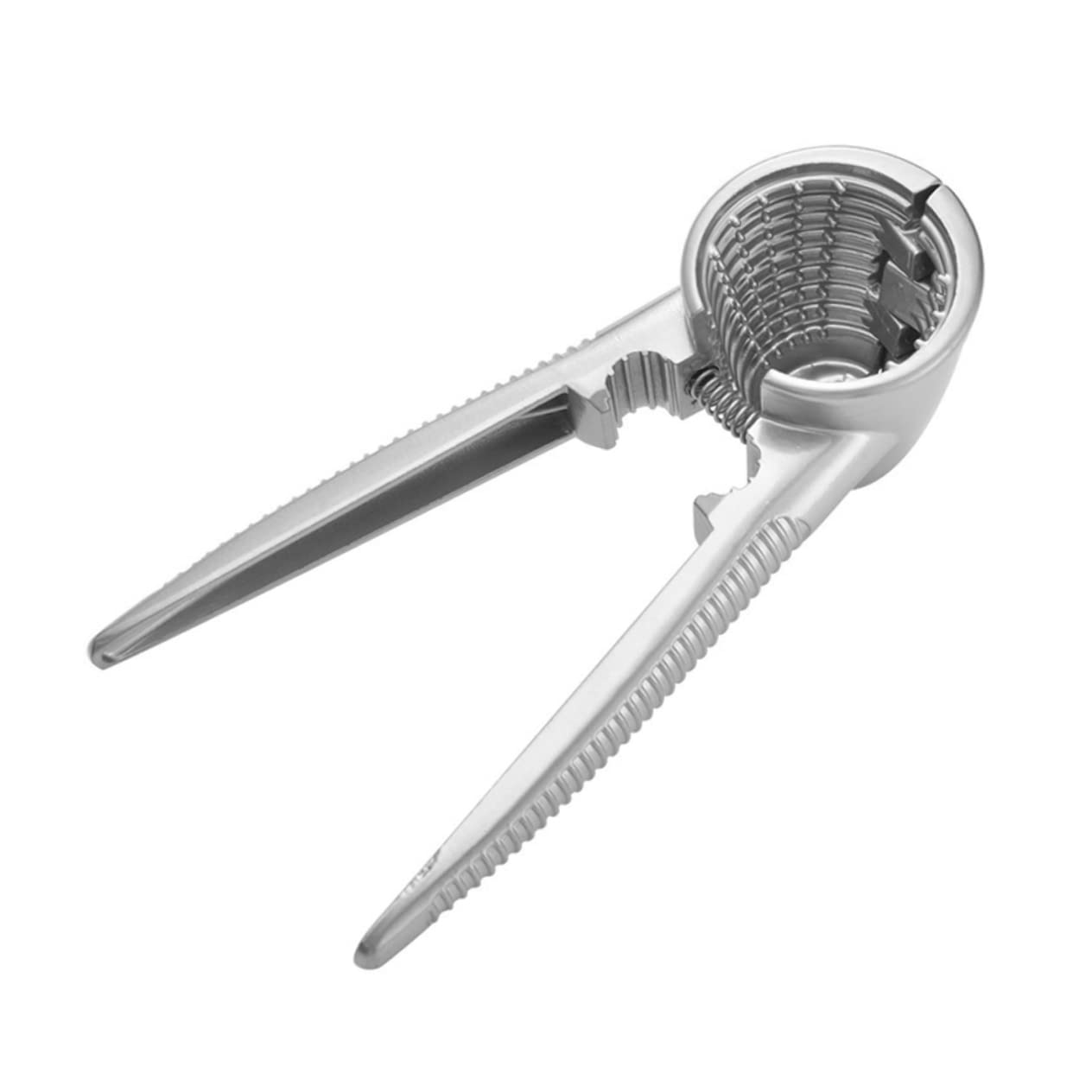 ULTECHNOVO 1Pc Aluminum Alloy Walnut Clamp Dual Purpose Hazelnut Pecan Opener with Ergonomic Handles for Home Kitchen Use Smooth Finish Design for Nuts and Pine Cones