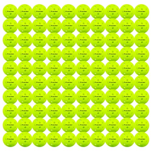 Image of PRECISE A40 - Outdoor Pickleball Balls | 40 Precision Holes for Stable Flight, USAPA Approved, Durable Construction Resists Wear, Available in Green or Yellow