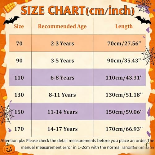 Kids Halloween Hooded Cape Velet Costume Cloak For Boys Girls Black 8-11 T - image 6