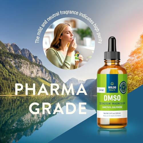 Image of DMSO 60% with Magnesium 40% Glass Bottle - 3.38oz with Dropper