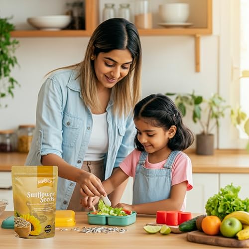 Image of Purevitr Sunflower Seeds | 400g | Raw Sunflower Seeds for Eating | Protein-Rich, High in Vitamin E, Fiber & Antioxidants | Healthy Snacks | No Preservatives (Pack of 1)