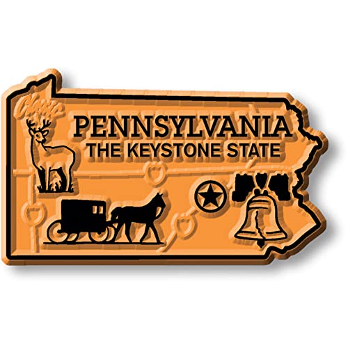 Imán decorativo vintage de Pennsylvania pequeño