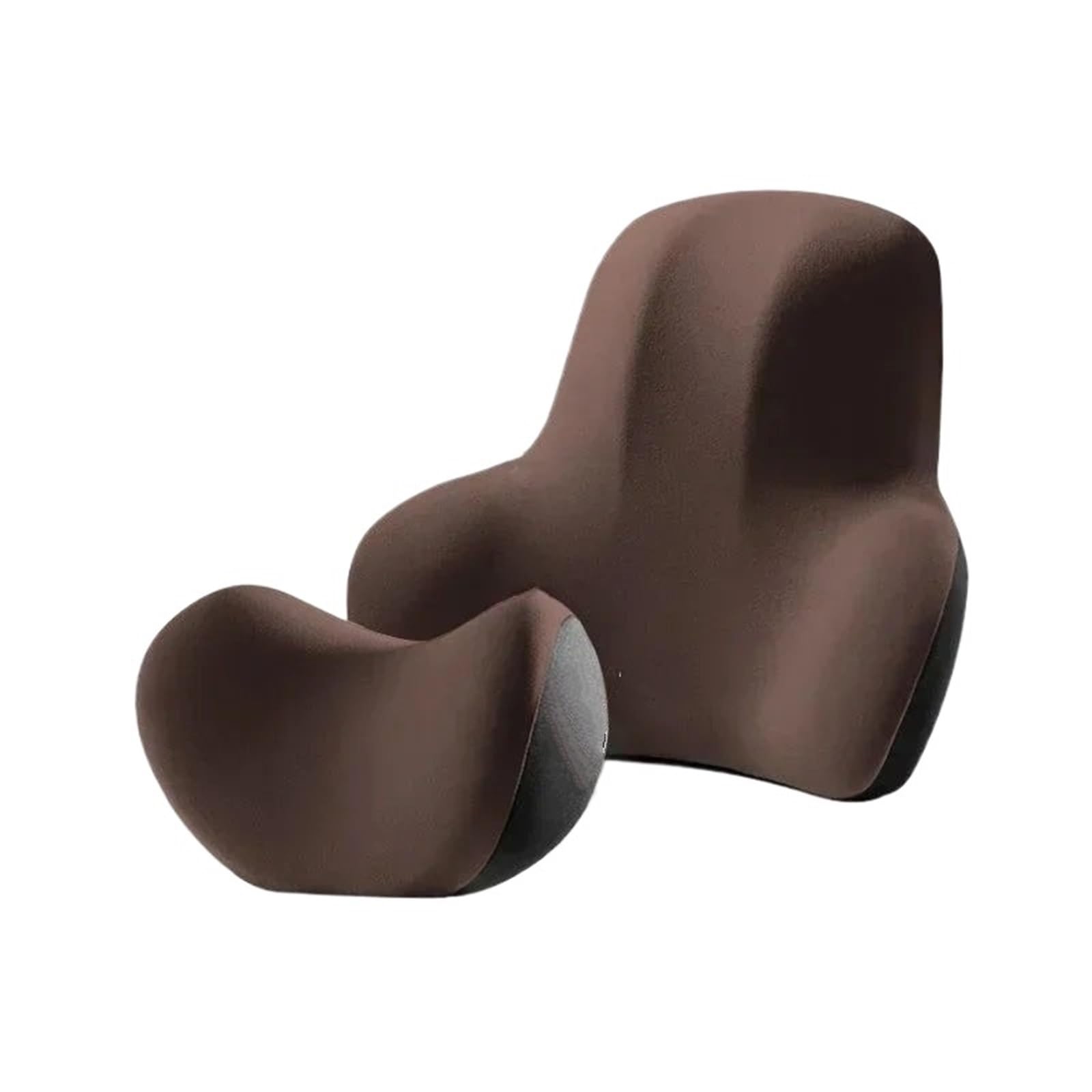 JKELPV Car Seat Pillow Car Headrest Memory Foam Neck Pillow Lumbar Support Cushion Headrest Pillow