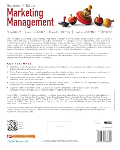 Image of Pearson Combo Books - Marketing Management, (17th Edition) + Marketing Management: Indian Cases, 2nd Edition | Set of 2 Books | MBA & Business Enthusiast | - Pearson