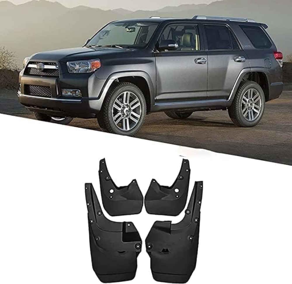 KZEDCVX Car Mud Flaps for Toyota 4Runner 2010-2016, Splash Guards Mudguards