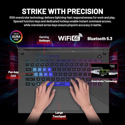 Image of ASUS ROG Strix G16 16 inch WUXGA 165Hz Gaming Laptop, NVIDIA GeForce RTX 5070 8GB GDDR7, AMD Ryzen 9 8940HX, 64GB DDR5, 3TB Storage(2TB SSD&1TB Docking Station Set), Backlit Keyboard, Win 11, Gray