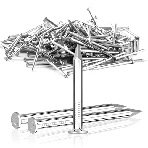 Jyvex 200 Stück 30mm Stahlnägel, Nägel für betonwände Verzinkt, Nagel Holzarbeiten Ziegelstein, Stahlnägel für Bilder, nägel für bilderrahmen, Universelle Einsatzmöglichkeit im Innen- und Außenbereich