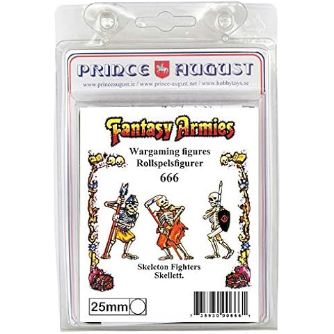 Prince August Hobby Casting mould - 3x Fantasy 25mm skeleton fighters PA666 Cover