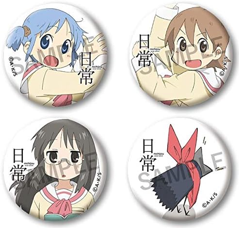 日常 京アニ メモリアル 缶バッジ 第2弾 4個セット ゆっこ みお まい カラス アニメ 萌えグッズ ホビー