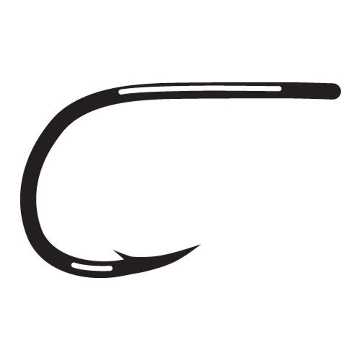 Gamakatsu C14S Glo Bug 2X Strong Fly Hook-Pack of 25 (Black, 12)