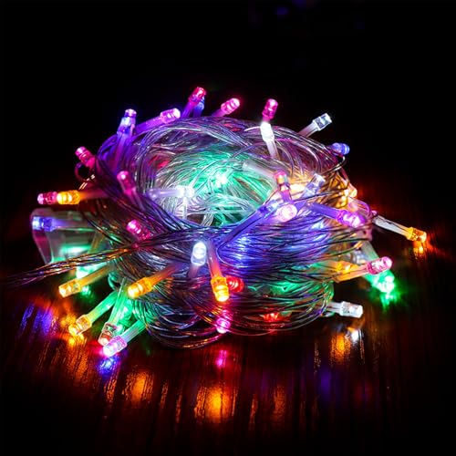 Kaleora LED Lichterkette Batterie 3M 20 LED Bunt Lichterketten Weihnachtsbaum-Lichterkette für Innen Außen Weihnachten Schlafzimmer Hochzeit Party Weihnachtsdekorationen