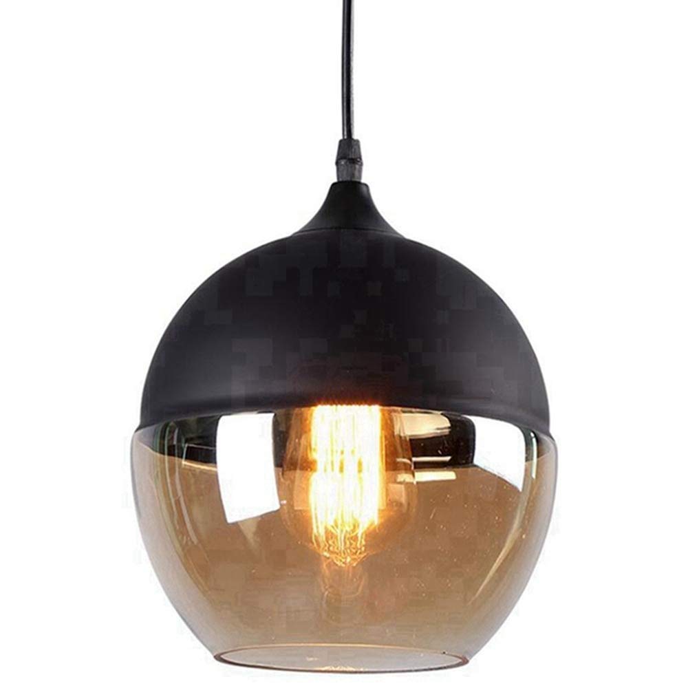 Lustre led suspension en verre pour remplacer un plafonnier éblouissant