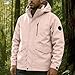 Waterproof Jackets for Men Lightweight Rain Jacket Windproof Outdoor Hooded Pullover Jackets for Hiking Golf Running Pink