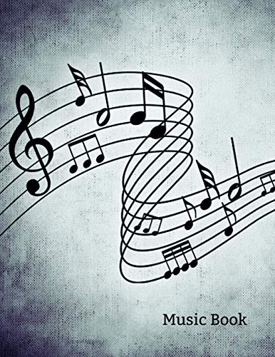 Music Book: 8.5 x 11 blank sheet paper for composing