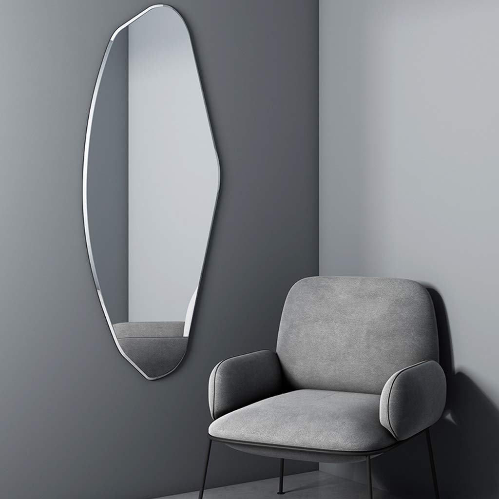 Specchio Espejo de tocador de pared, espejo de baño irregular para el hogar, decoración de pared, espejo de maquillaje/baño, espejo decorativo para sala de estar, dormitorio y entrada, HD a prueb
