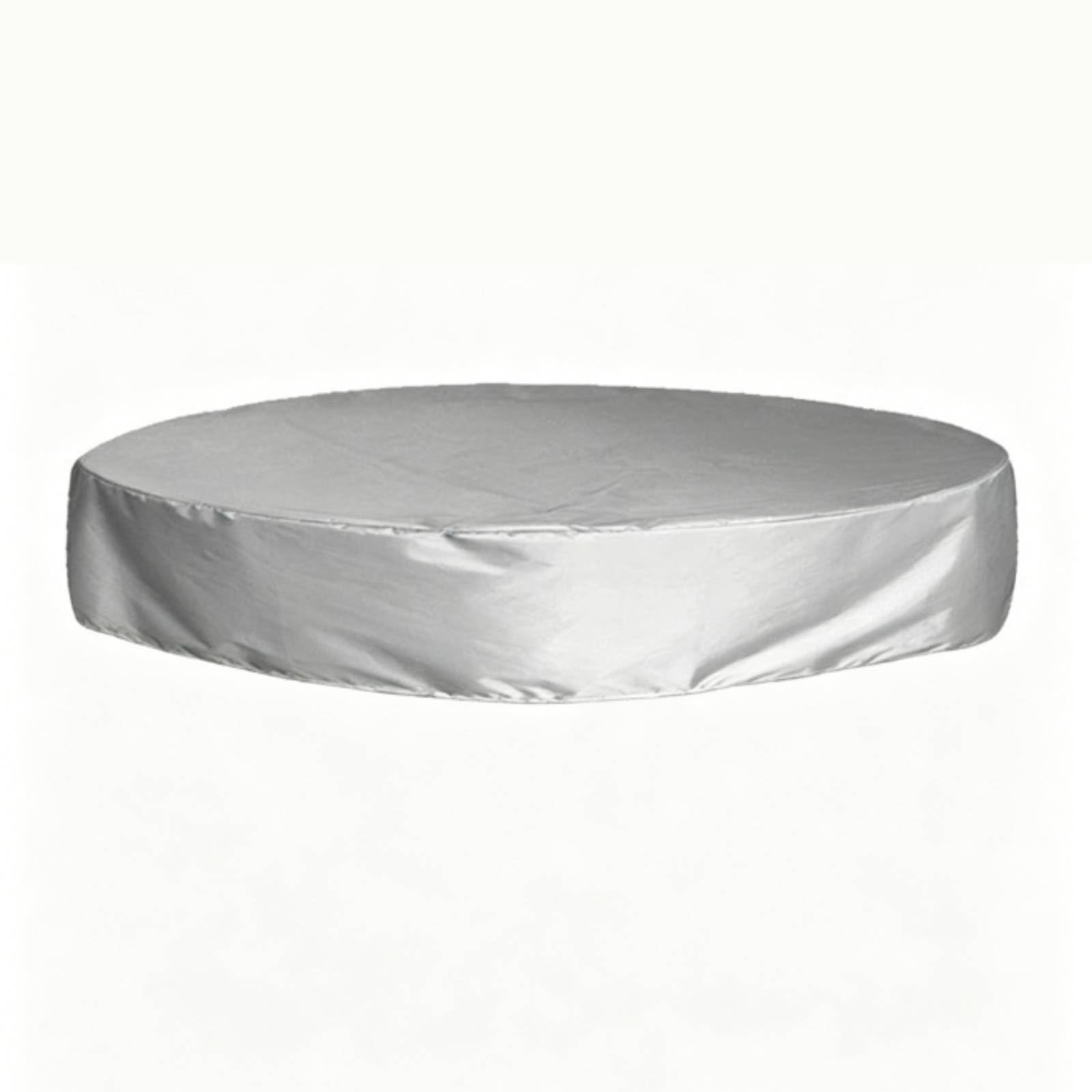 Protection Outdoor Bathtub Cover Dustproof Waterproof Spa Protector Windproof Round Hot Tub Cover for Garden, Backyard, Gray, 190-90cm-image-29