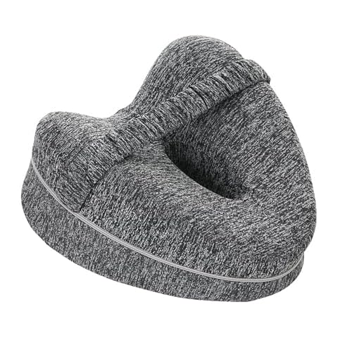 HRLORK Memory Foam Knee Pillow with Straps Cover
