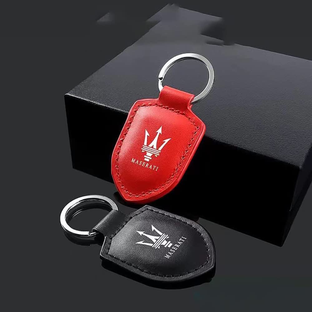 Auto Logo Sleutelhanger, voor Maserati Ghibli Levante Quattroporte Grecale Granturismo GranCabrio MC20 Auto Logo Sleutelhanger Sleutelhanger Cover Sleutelhanger Familie Aanwezig, Auto Accessoires,A