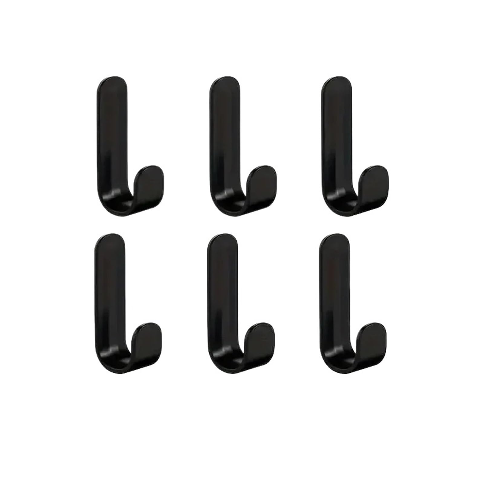 LUYSGBXR Hooks 6Pcs Strong Self-Adhesive J-Hook Waterproof Adhesive Hanging,Bathroom Towel Key Kitchen