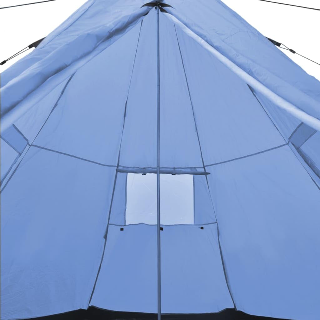 Campingzelt 4 Personen Tipi Zelt für Outdoor Camping und Festivals, Pyramidenzelt aus Polyester mit Eisen-Rahmen, Grün 300x200 cm inklusive Tragetasche und Heringen