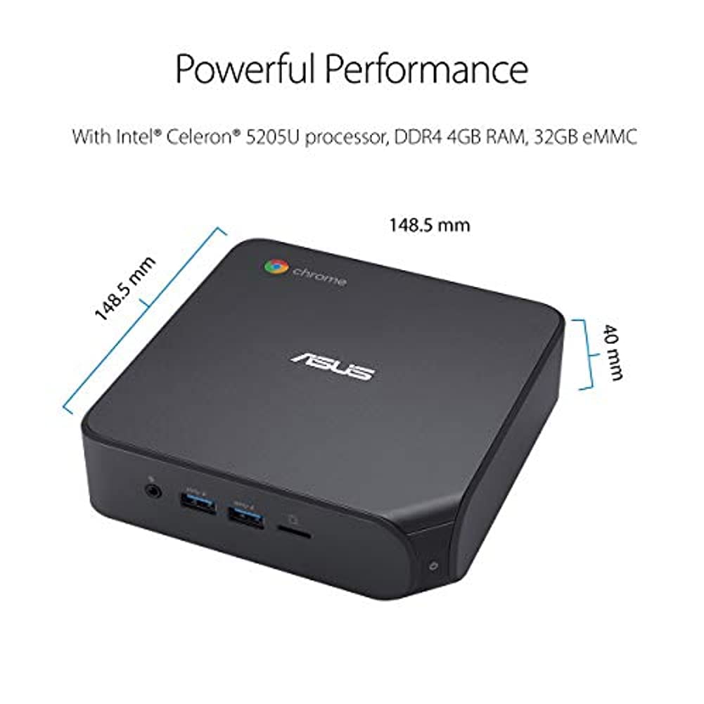 ASUS Chromebox 4 com Intel® Celeron, 4GB RAM, 32GB eMMC