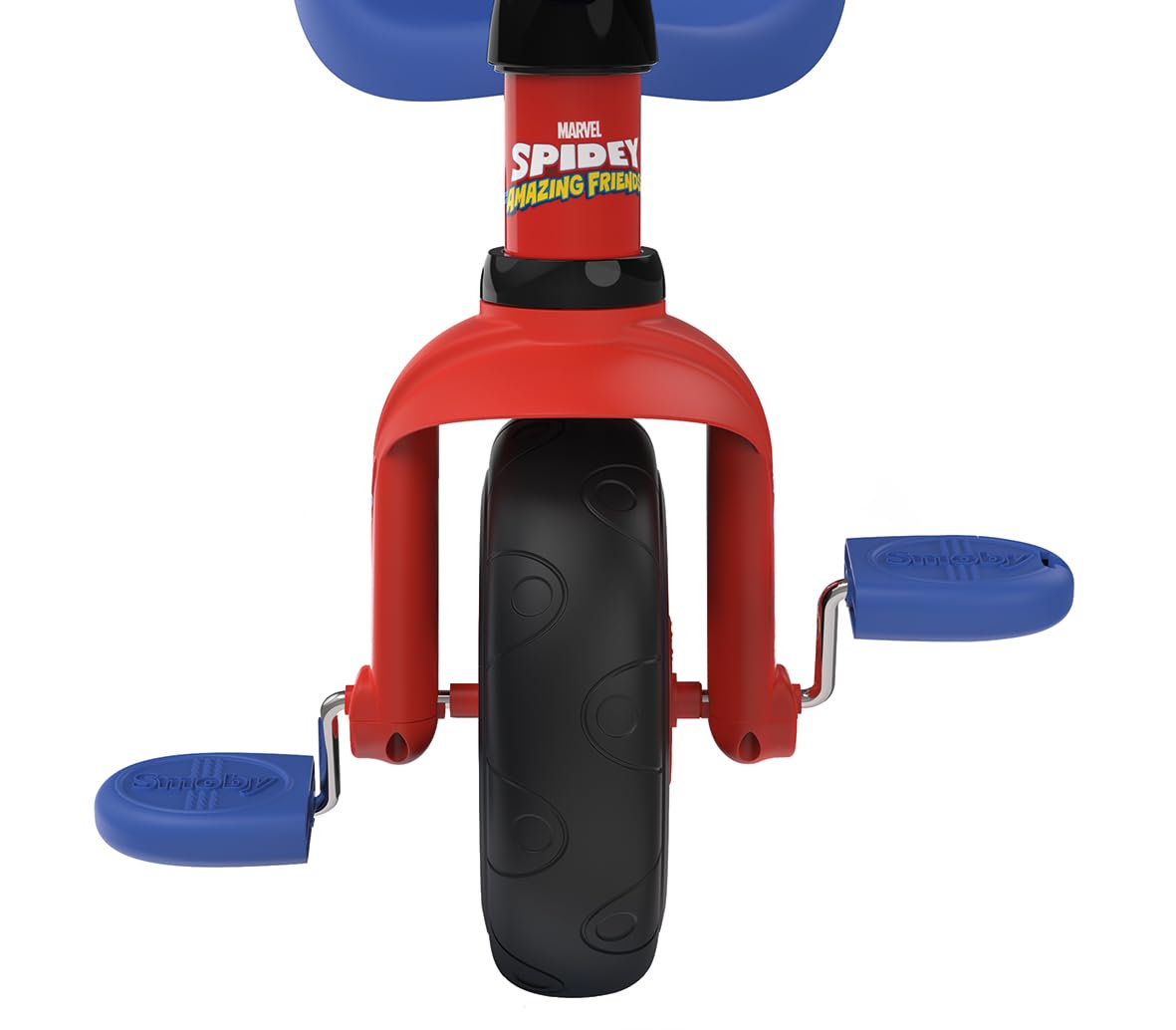 Smoby - Spidey - Be Fun Tricycle - Ewolucyjny rower dla dzieci - Regulowany i zdejmowany pałąk dla rodzica - Od 15 miesięcy do 4 lat - Wyprodukowano w Hiszpanii
