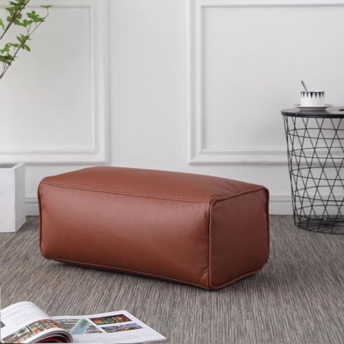 Consejos para Comprar Sala Esquinera de Piel Top 10. 42 GRIPITHPY - Banco otomano de piel de microfibra, cómodo reposapiés rectangular tapizado, puf esquinero de piel sintética para oficina, sala de estar, recámara (65 x 30 x 24 cm,...