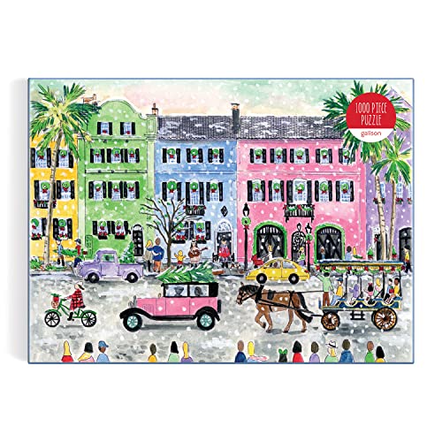 Michael Storrings Christmas in Charleston 1000 Piece Puzzle from Galison - Perfect Holiday Puzzle for Adults, Beautifully Illustrated Christmas Scene in Charleston, South Carolina, Fun Indoor Activity - Image 10