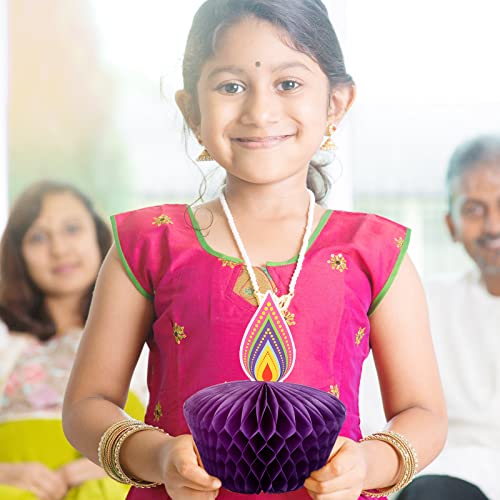 12 Pieces Diwali Party Decorations Paper Centerpiece Table