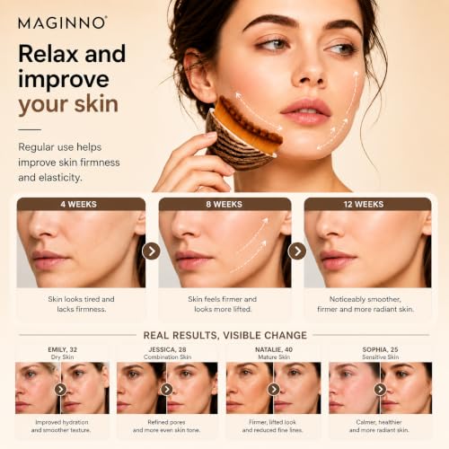 Image of Lymphatic Contour Face Brush - Soft Bristle Lymphatic Drainage Facial Massage Tool for Jawline, Chin & Neck - Face Sculpting & Depuffing Skincare Brush with Travel Case