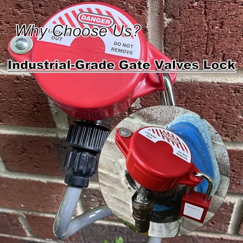 Young Dance ZFSGS001 Gate Valve Lockout And Safety Padlock, 1Set, Hose Bib Lock For Outdoor Faucet Knob/Water Spigot/Propane Tank thumb #5