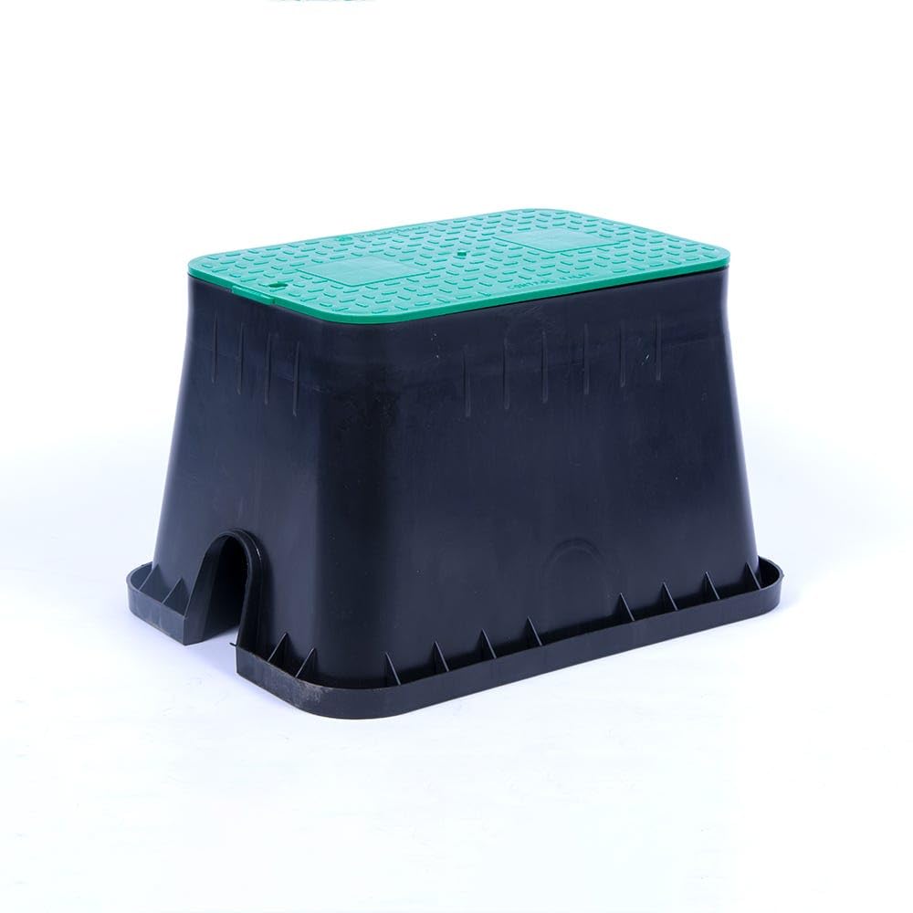 Hydrosure Rectangular Valve Box | Underground Irrigation Access Chamber For Housing Valves And Pipe Connections, Heavy Duty Inspection Box For Lawn And Garden System Protection