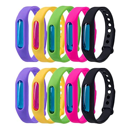 12 Pack Mosquito Repellent Bracelet Silicone Insect Repellent Mosquito Bands for Adults & Kids,100% Natural Plant Essential Oil for Outdoor Camping Jungle,480 Hour Insect Repellent Protection
